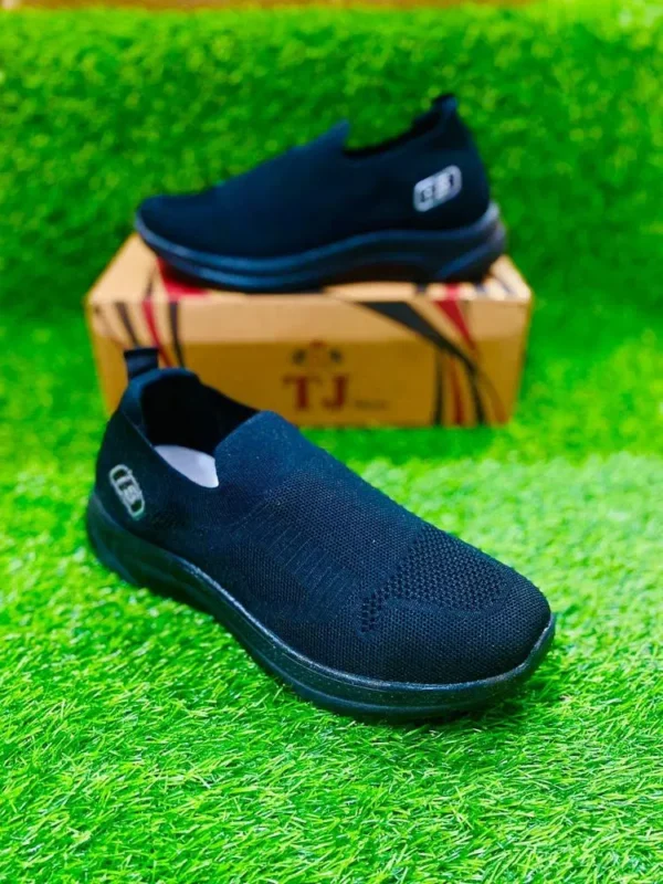 Men's Leather Running Shoes Black