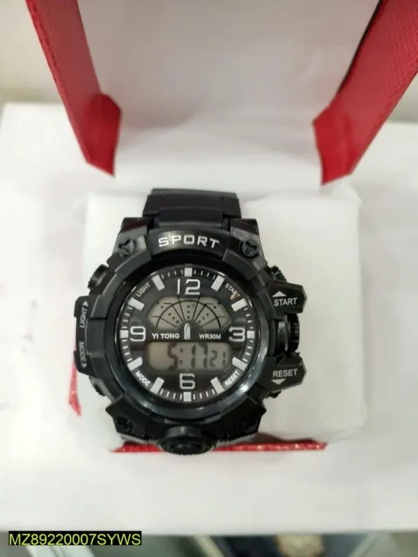 Men's Digital Display Sports Watch